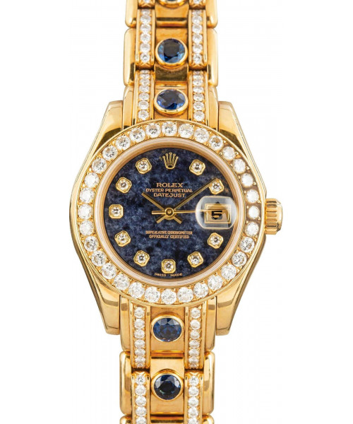 Rolex Lady Datejust Pearlmaster 69298 Sodalite Dial