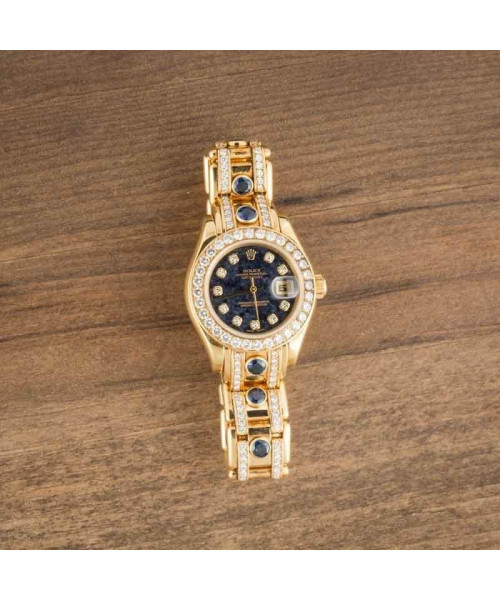 Rolex Lady Datejust Pearlmaster 69298 Sodalite Dial
