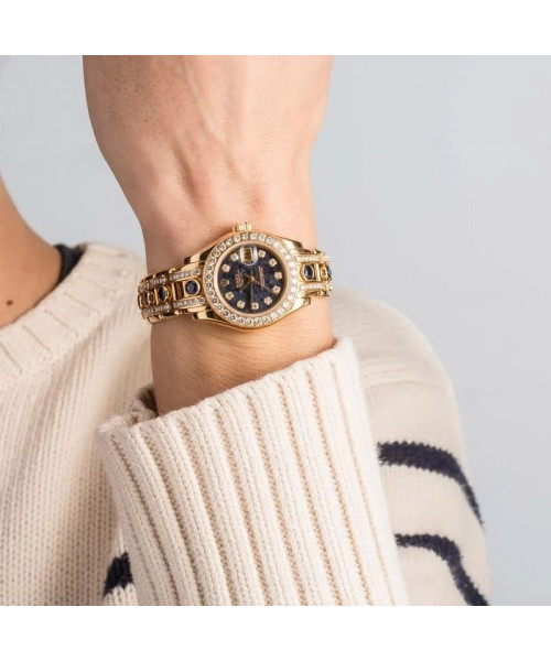 Rolex Lady Datejust Pearlmaster 69298 Sodalite Dial