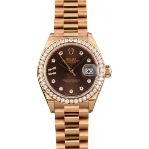 Rolex Lady Datejust Everose Gold 279135 Diamond Dial