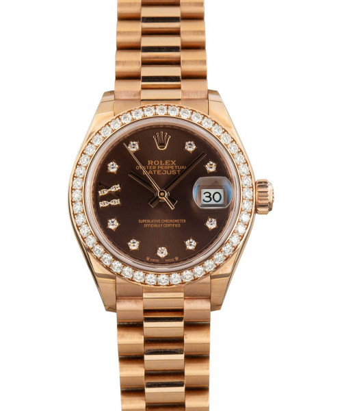 Rolex Lady Datejust Everose Gold 279135 Diamond Dial