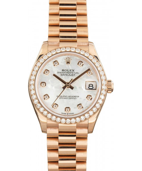 Rolex Datejust 31 Ref 278285 Mother of Pearl Diamond Dial