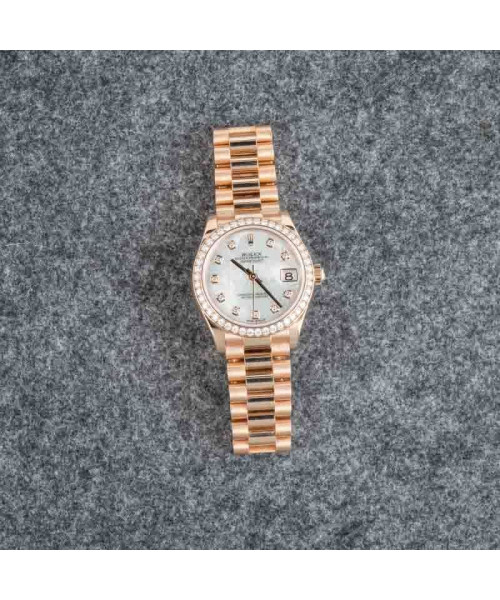 Rolex Datejust 31 Ref 278285 Mother of Pearl Diamond Dial