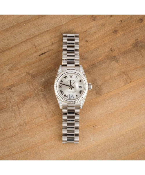 Ladies Rolex Datejust 179239 18k White Gold