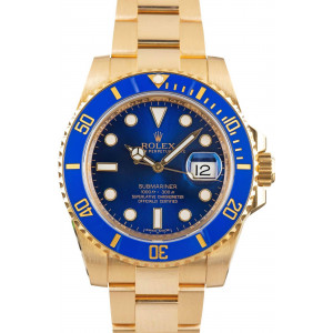 Men's Rolex Submariner Ref 116618 Blue Dial