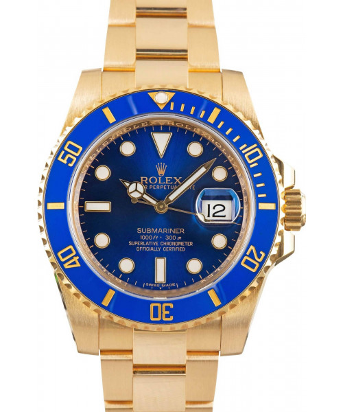 Men's Rolex Submariner Ref 116618 Blue Dial