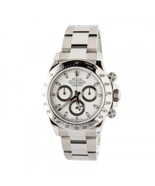 Stainless Steel Rolex Daytona 116520 White Dial