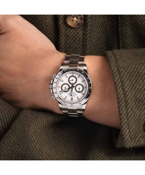 Stainless Steel Rolex Daytona 116520 White Dial