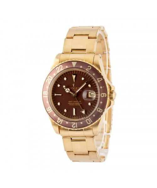 Rolex GMT-Master Yellow Gold 1675 Brown Dial