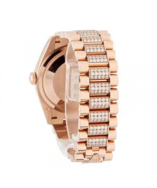 Rolex Day-Date 36 Ref 128235 Eisenkiesel Diamond Dial