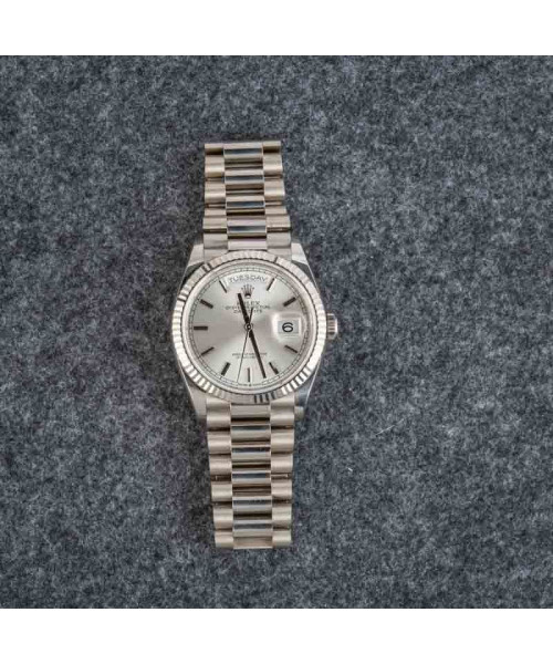 Rolex Day-Date 36 Ref 128239 Silver Dial