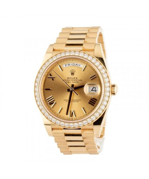 Rolex Day-Date 40 Ref 228348 Diamond Bezel