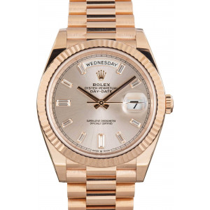 Rolex Day-Date 40 Ref 228235 Sundust Diamond Dial