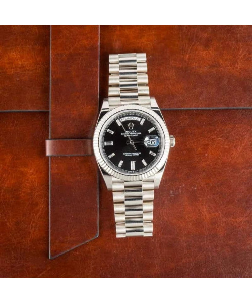 Rolex Day-Date 40 Ref 228239 Black Diamond Dial