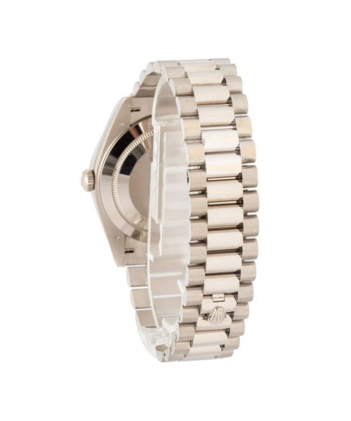 Rolex Day-Date 40 Ref 228239 Silver Tapestry Dial