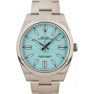 Rolex Oyster Perpetual Ref 124300 Turquoise Blue