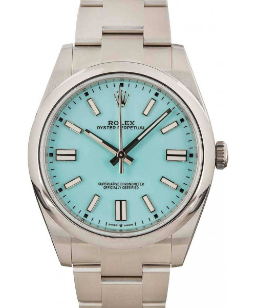 Rolex Oyster Perpetual Ref 124300 Turquoise Blue