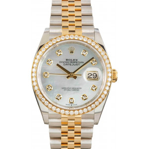 Rolex Datejust 36 Ref 126283 Mother Of Pearl Dial