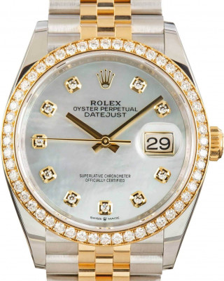 Rolex Datejust 36 Ref 126283 Mother Of Pearl Dial