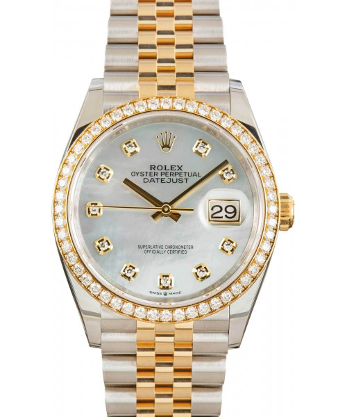 Rolex Datejust 36 Ref 126283 Mother Of Pearl Dial