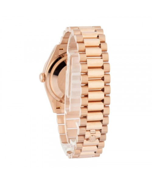 Rolex Day-Date 36 Blue Green Dial 128345 18k Everose Gold