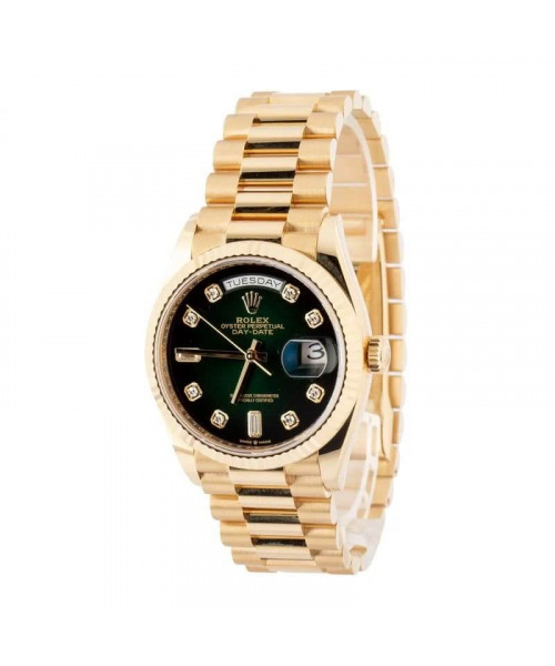 Rolex Day-Date 36 Ref 128238 Green Ombre Diamond Dial