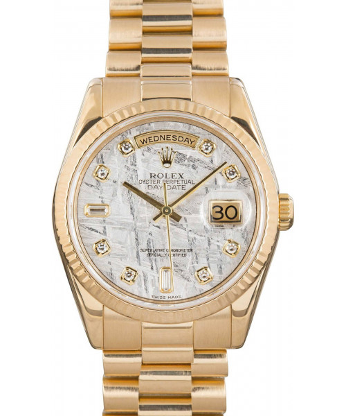 Rolex Day-Date 118238 Meteorite Diamond Dial