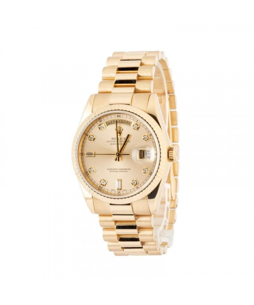 Rolex Day-Date 36 Ref 118238 Champagne Diamond Dial