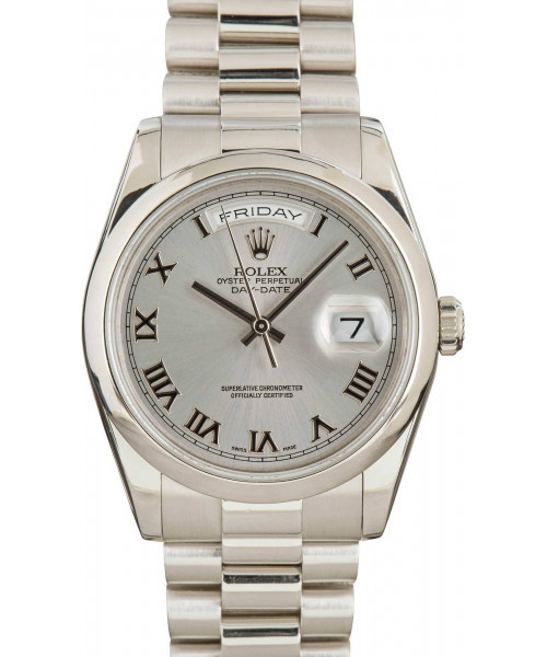 Rolex Day-Date President 118206 Silver Dial