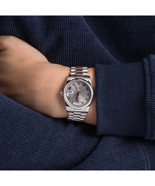 Rolex Day-Date President 118206 Silver Dial