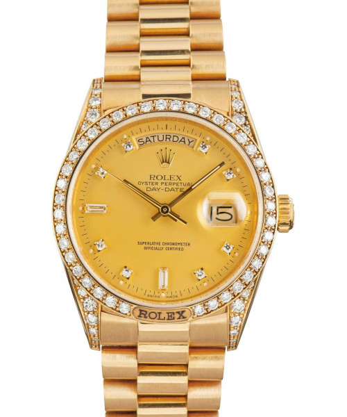 Rolex Day-Date 36 Ref 18138 Diamond Case