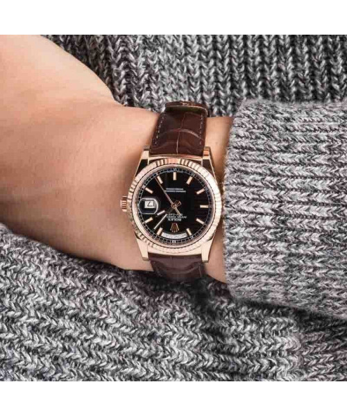 Rolex Day-Date 36 Black Dial 118135