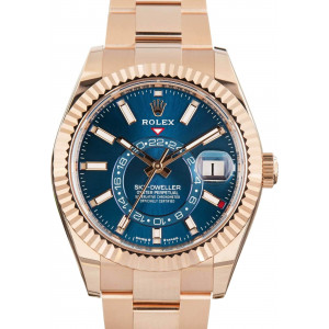 Rolex Sky-Dweller Blue Green Dial 336935 Oyster Band