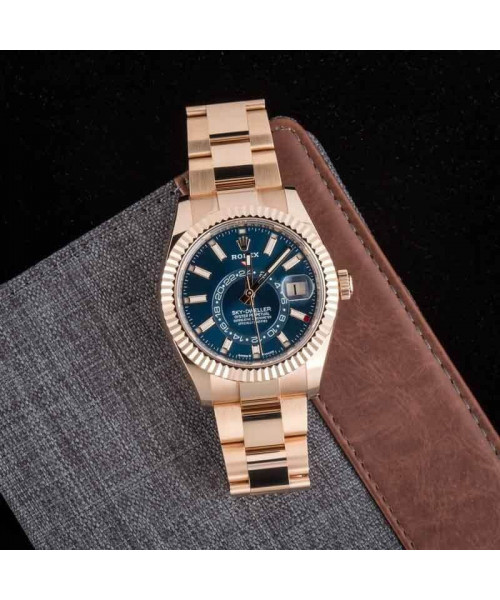 Rolex Sky-Dweller Blue Green Dial 336935 Oyster Band