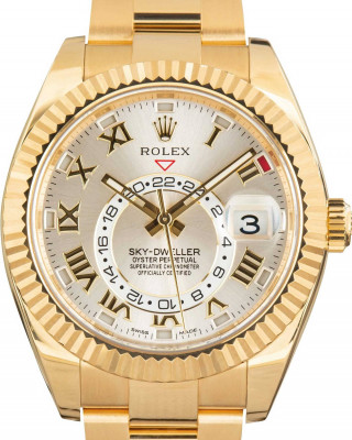 Rolex Sky-Dweller 326938 Silver Roman Dial
