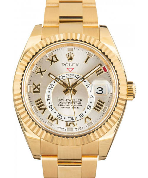 Rolex Sky-Dweller 326938 Silver Roman Dial