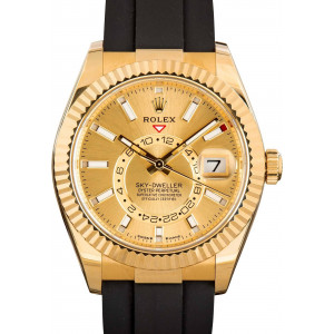 Rolex Sky-Dweller Ref 336238 Champagne Dial