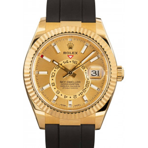 Rolex Sky-Dweller Ref 326238 Champagne Dial