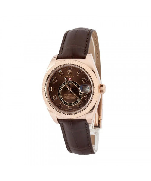 Rolex Sky-Dweller Chocolate Dial 326135 Everose Gold