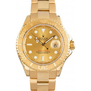 Rolex Yacht-Master 40 Yellow Gold 16628 Champagne Dial