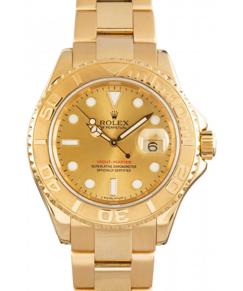 Rolex Yacht-Master 40 Yellow Gold 16628 Champagne Dial