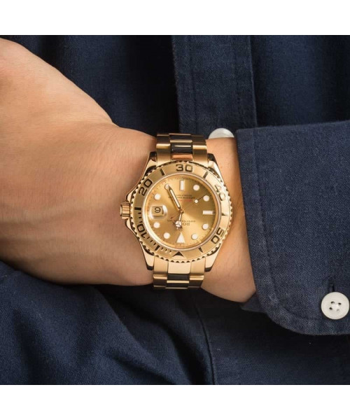 Rolex Yacht-Master 40 Yellow Gold 16628 Champagne Dial