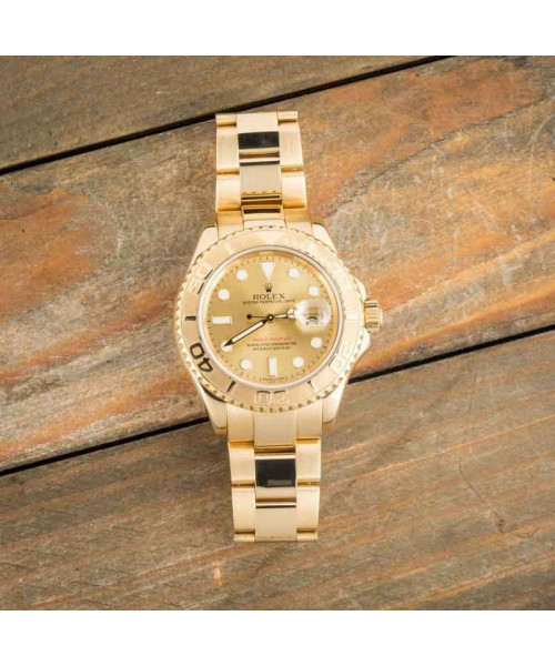 Rolex Yacht-Master 40 Yellow Gold 16628 Champagne Dial