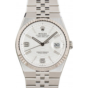 Rolex Land-Dweller 40 127334 White Honeycomb Motif Dial