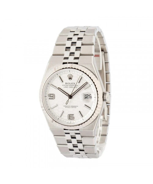 Rolex Land-Dweller 40 127334 White Honeycomb Motif Dial