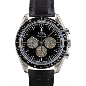 Omega Speedmaster Calibre 321 Platinum on Leather Strap