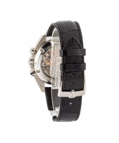Omega Speedmaster Calibre 321 Platinum on Leather Strap