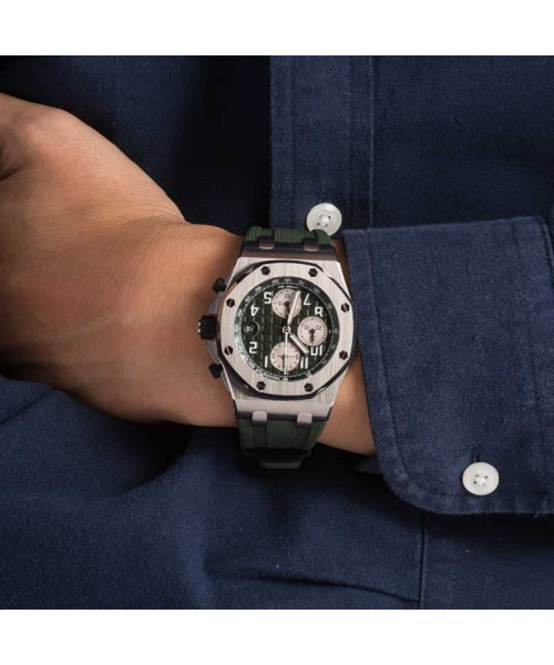 Audemars Piguet Royal Oak Offshore Selfwinding Chronograph Khaki Green Dial