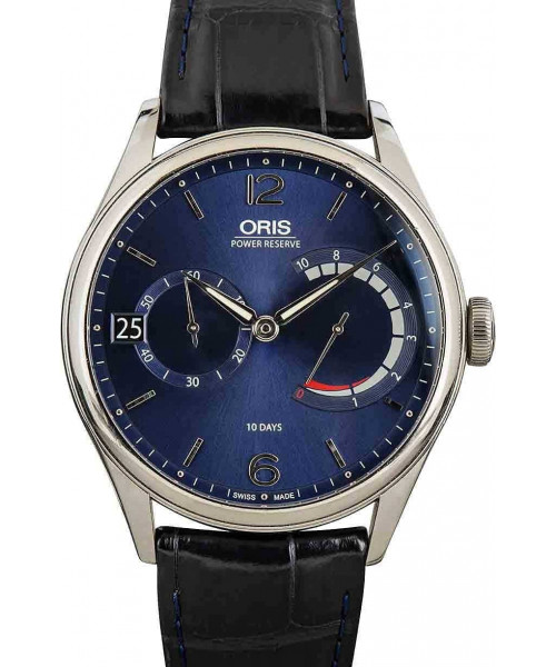 Oris Artelier Calibre 111 Blue Dial & Leather Strap